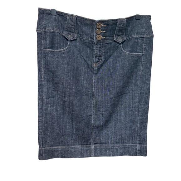 Boom Boom Jeans Dresses & Skirts - Boom Boom Jeans BBJ Denim Skirt Size L Dark Blue Excellent Y2K High Waist
